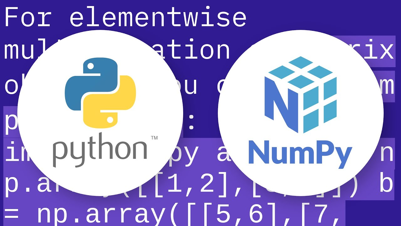 Python and numpy logo