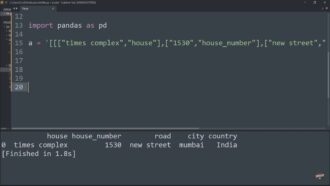 Process of convert json to dataframe in python