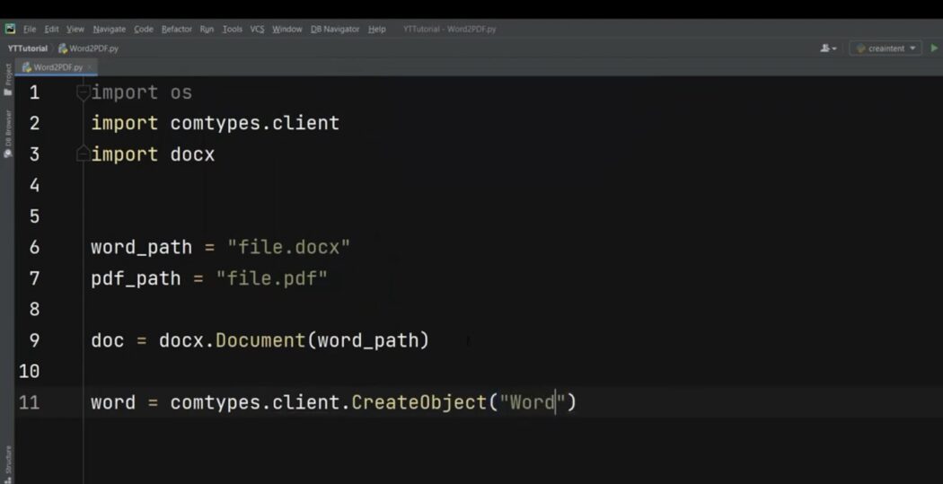Converting DOCX to PDF with Python