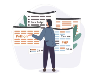 Programmer Working in Web Сodes