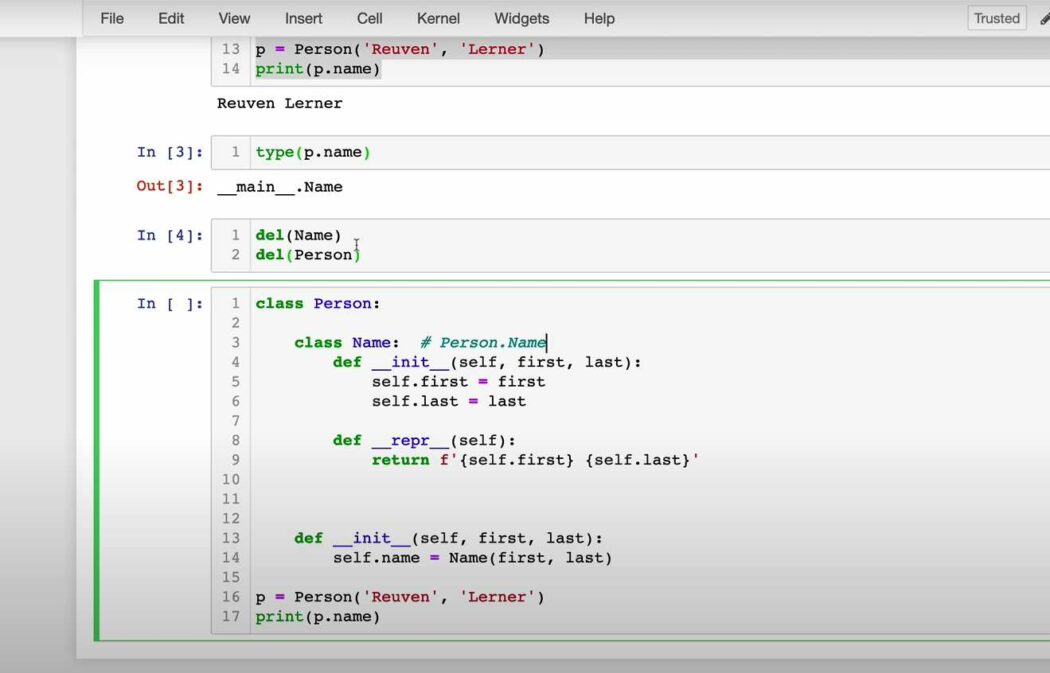 Process of nested classes python
